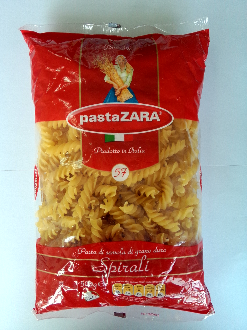 厨乐意大利面条（#57单色螺丝型）