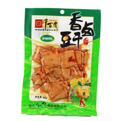 千百度泡椒味豆干(端)