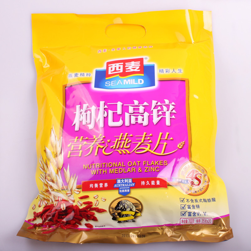 品品西麦枸杞高锌燕麦片700g