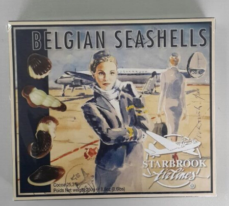 星河航空精选贝壳形巧克力(空姐图案）250g