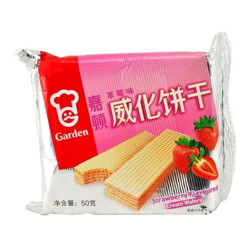 嘉顿草莓味威化饼干