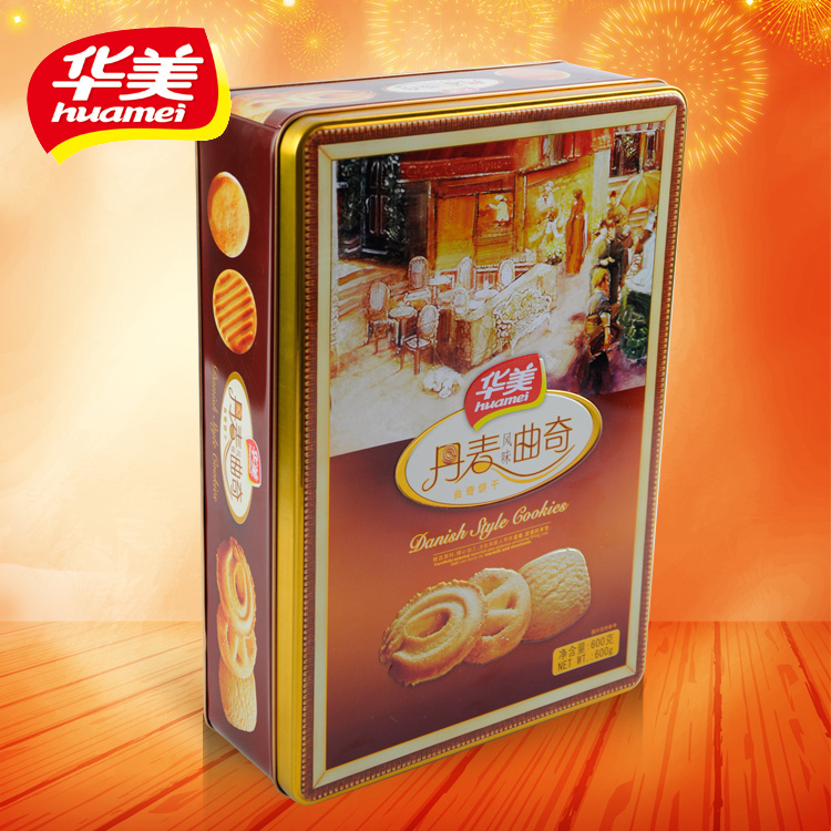 华美丹麦风味曲奇600g