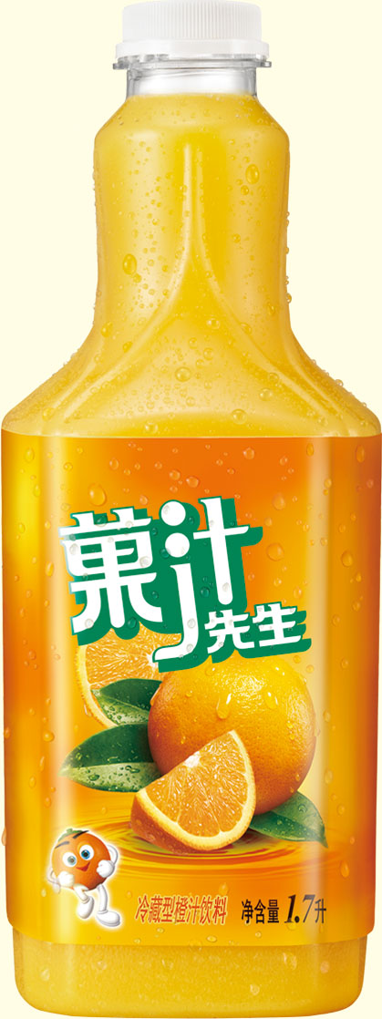 菓汁先生冷藏型橙汁饮料