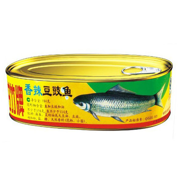 甘竹牌香辣豆豉鱼罐头