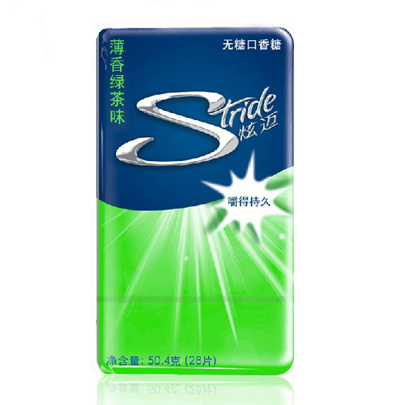 炫迈薄香绿茶味无糖口香糖
