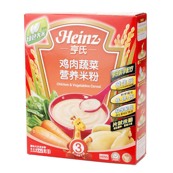 亨氏鸡肉蔬菜营养米粉
