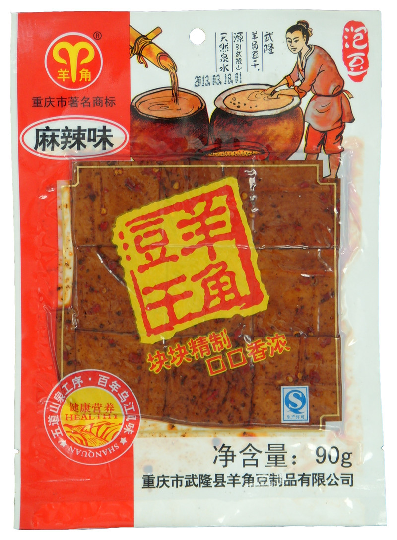 羊角原味麻辣豆干90克