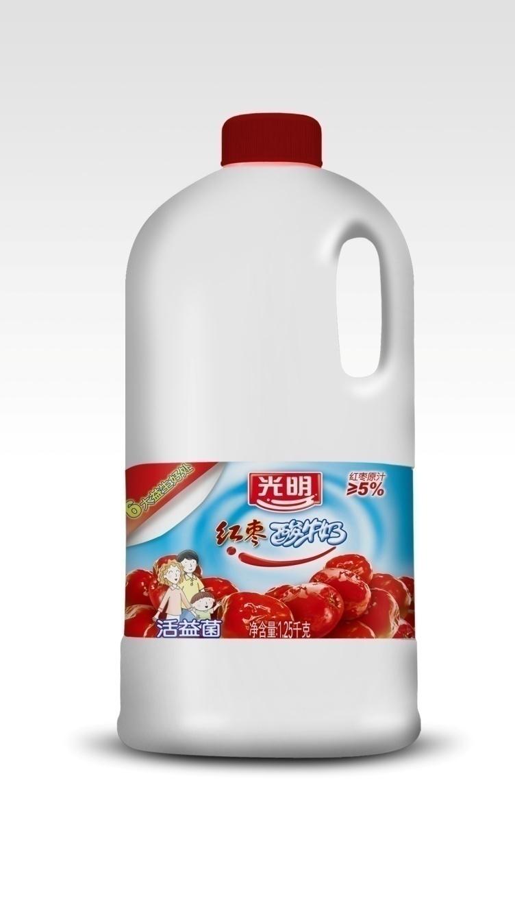 光明酸牛奶（红枣味）
