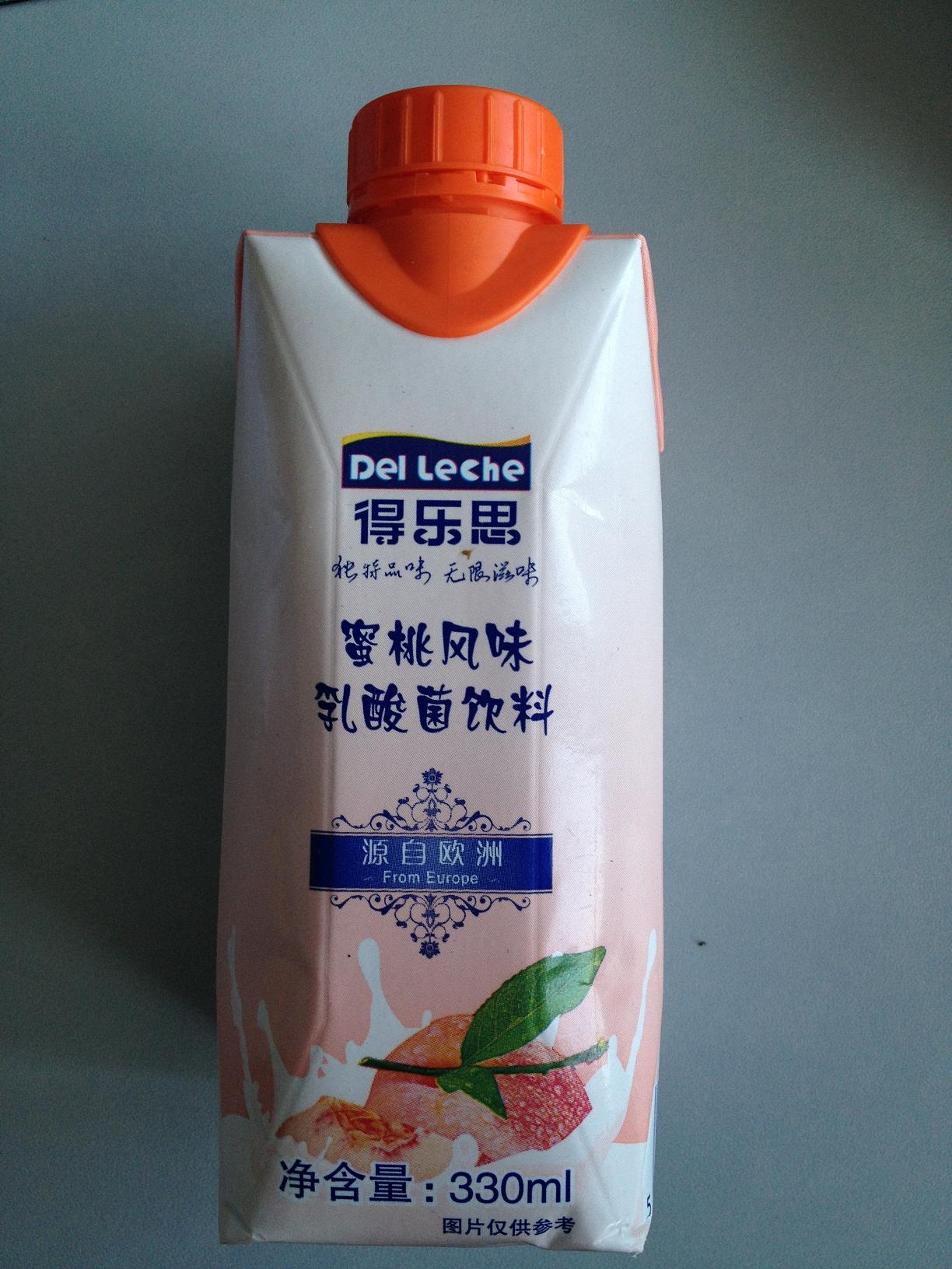 得乐思蜜桃风味乳酸菌饮料