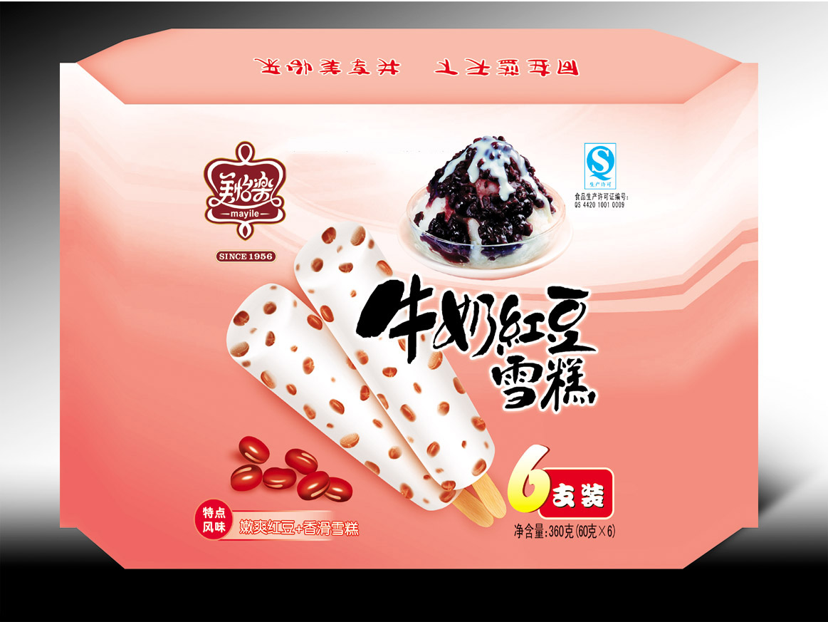 美怡乐牛奶红豆雪糕