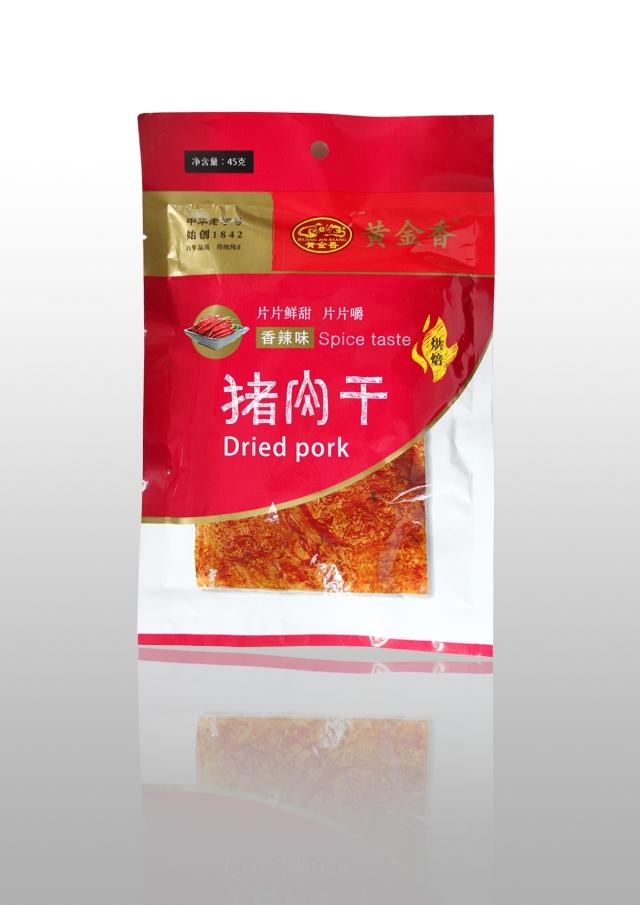 黄金香香辣味肉干45g