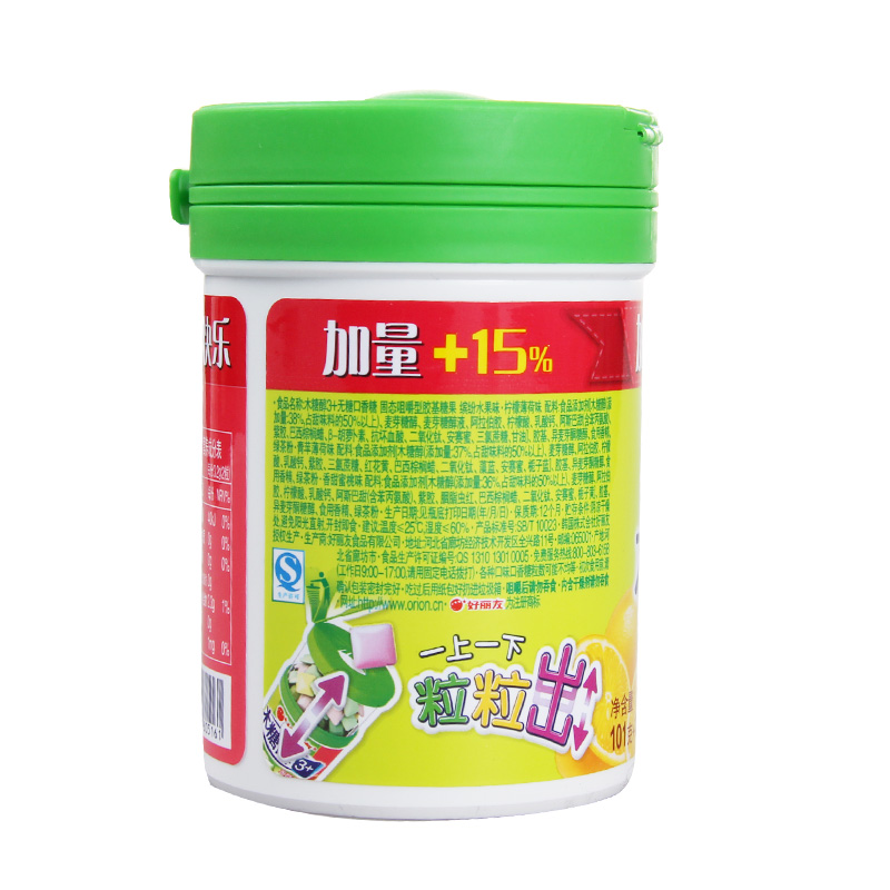 好丽友无糖木糖醇缤纷双果味