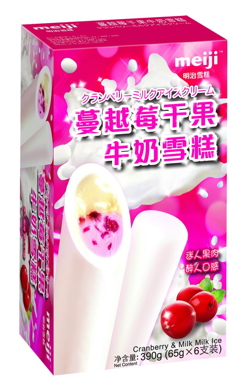 明治蔓越莓干果牛奶雪粒