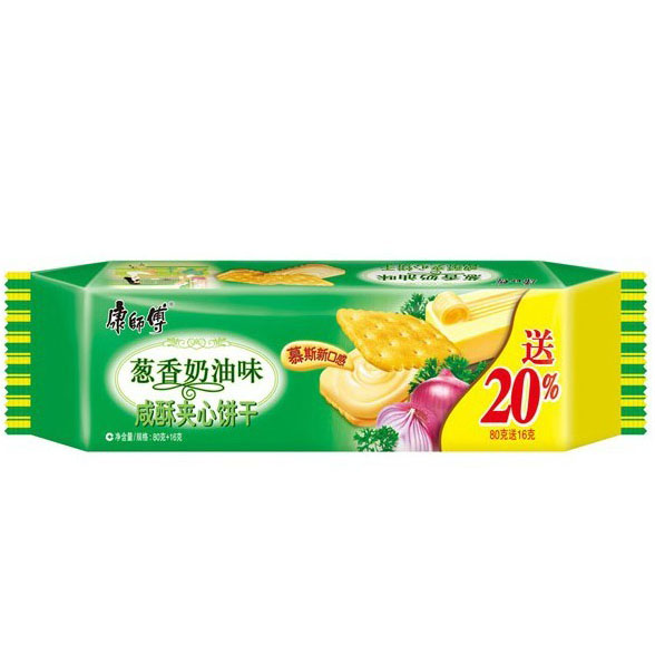 康师傅咸酥葱香奶油饼