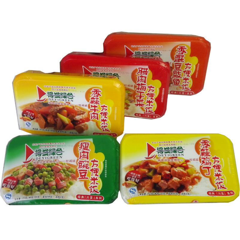 得益绿色方便米饭香酥豆豉鱼162g