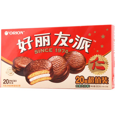 好丽友·派巧g力味涂饰蛋类芯饼