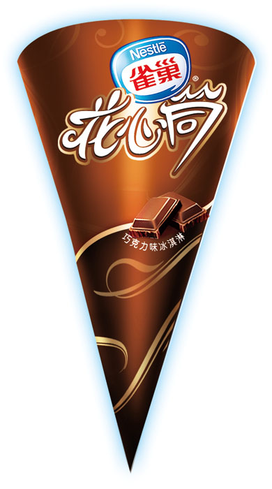 雀巢花心筒巧克力味冰淇淋