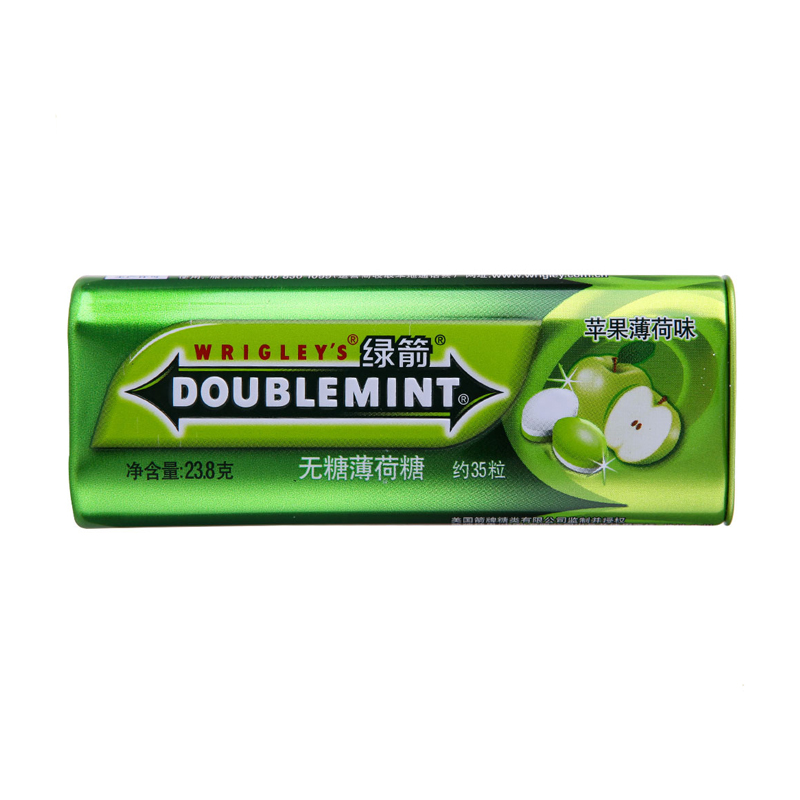 绿箭薄荷糖苹果薄荷味