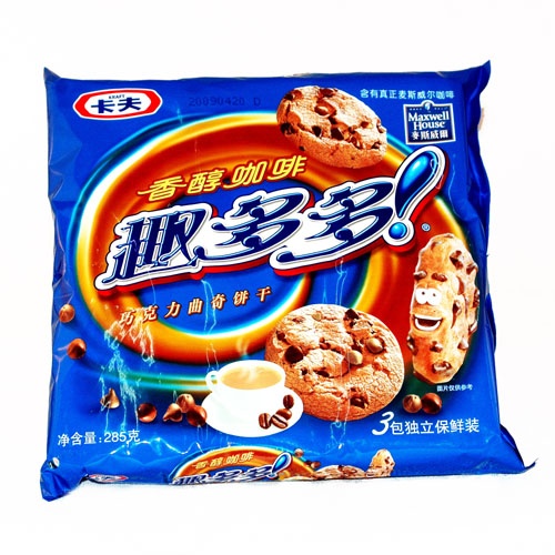 趣多多巧克力曲奇饼干香醇咖啡味