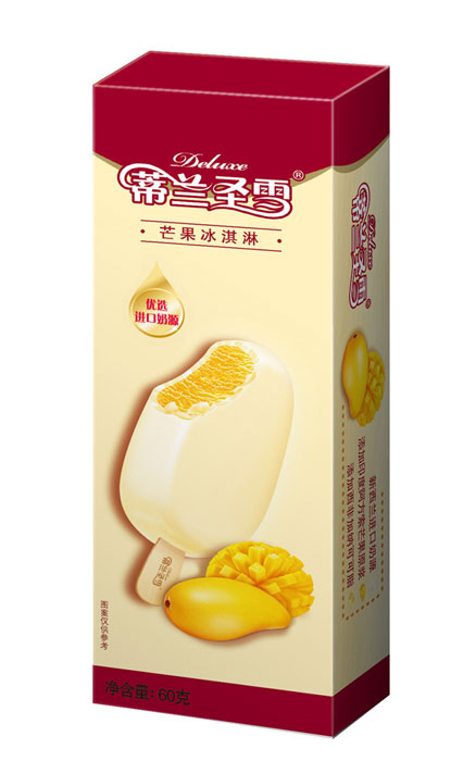 蒙牛蒂兰圣雪芒果冰淇淋