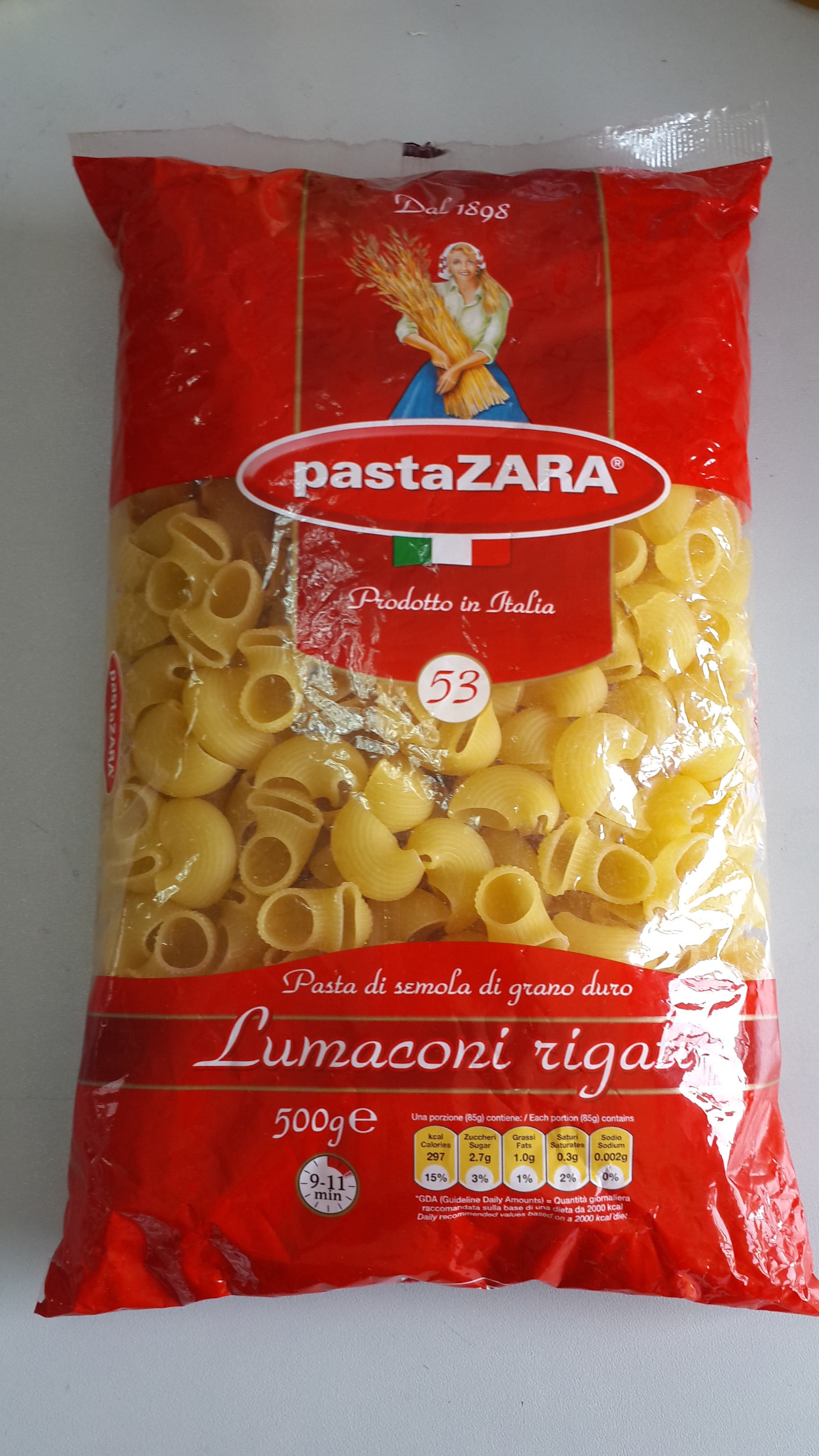 厨乐意大利面条（#53烟斗型）