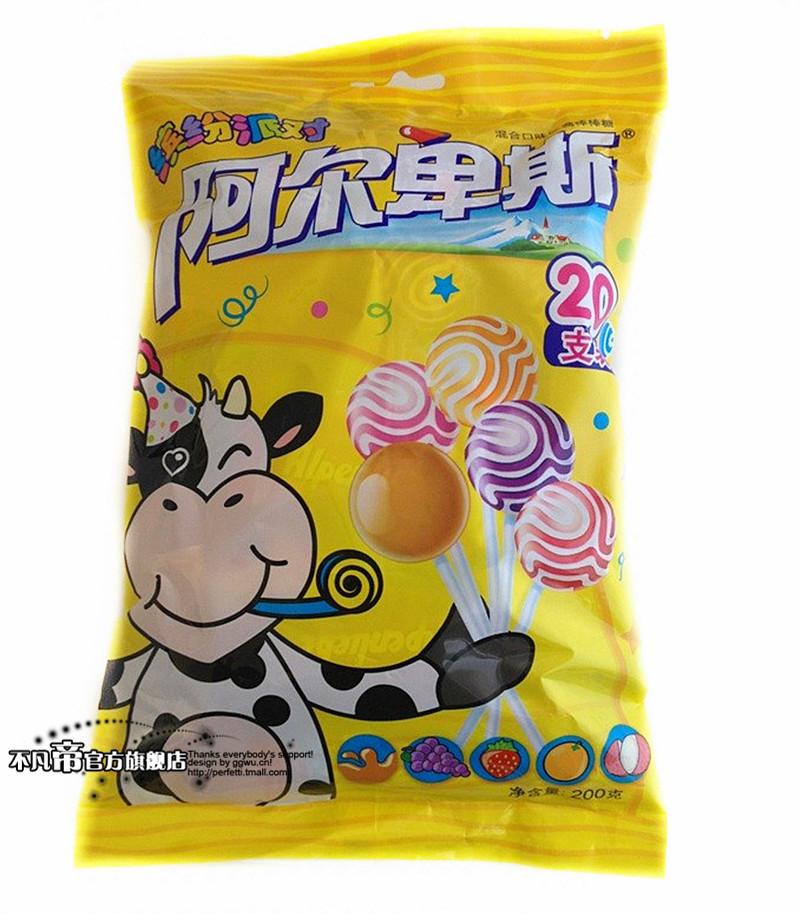 阿尔卑斯混合口味硬糖棒棒糖