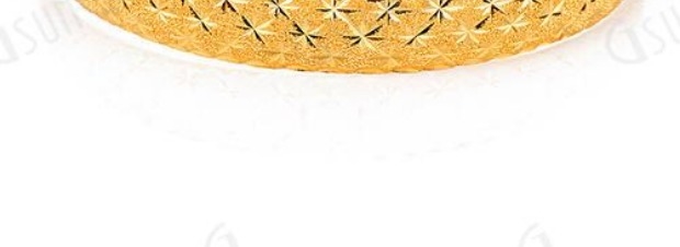 GsunG吉上吉足金999可调节活扣牛鼻手镯黄金满天星钉砂结婚手环