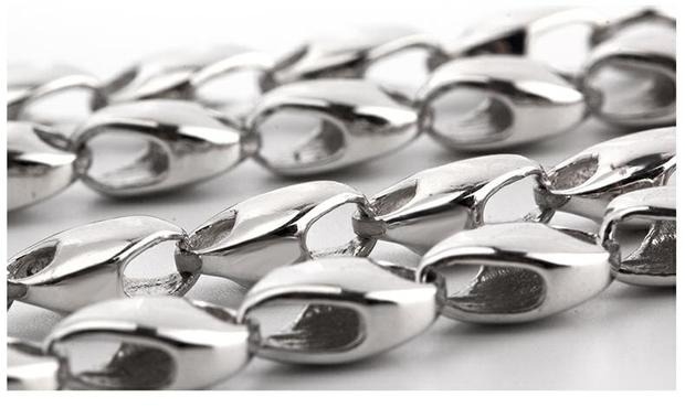 吉上吉珠宝店长推荐霸气铂金男士项链可订克重PT950白金链定制