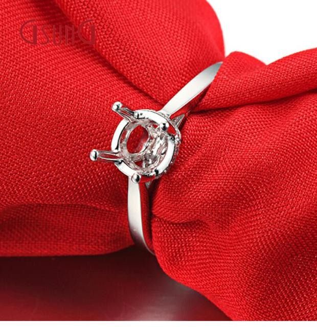 GSUNG铂金PT950钻石戒指婚戒18K白金镶钻显大个性指环戒子送情人