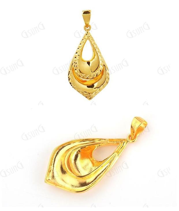 GSUNG吉上吉18K金黄金AU750时尚吊坠男女款项链项坠K金轻金小吊坠