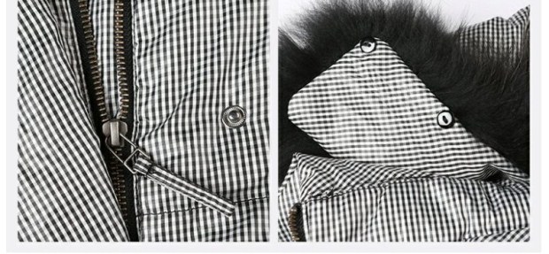 YINER音儿 商场冬款 狐狸毛领中长款腰封收腰羽绒服13808120