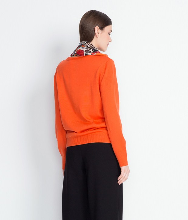 YINER音儿春季新款 休闲百搭套头长袖修身毛针织衫86306016配