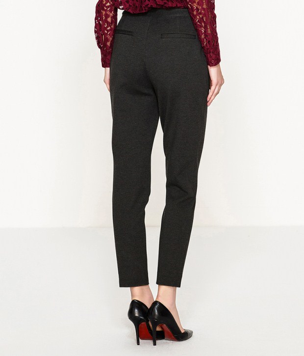 YINER音儿 冬装新款 简约修身显瘦长裤休闲女裤子85820067