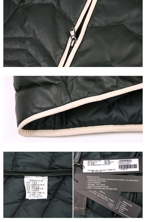 YINER音儿 冬装新款 狐狸毛领中长款加厚皮羽绒服86319150