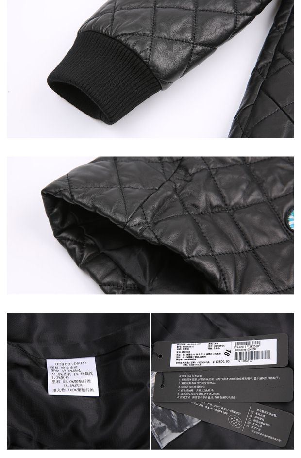 YINER音儿冬季新款 时尚蝴蝶印花中长款绵羊皮棉服86319810