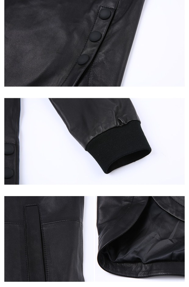 YINER音儿 冬季新款 时尚品牌logo中长款皮衣外套86319930