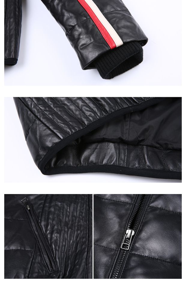 YINER音儿 冬季 连帽狐狸毛领短款修身绵羊皮羽绒86519040