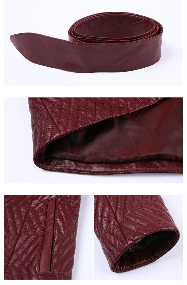 YINER音儿 冬季新款 狐狸毛领连帽水波纹绵羊皮棉服86319980