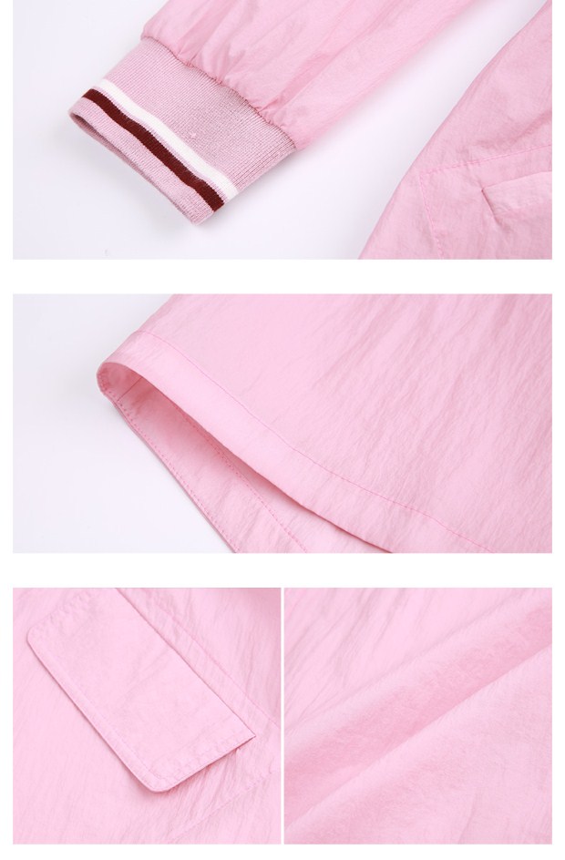 YINER音儿 2017春季新款 粉色中长款百搭风衣外套薄8C57110090