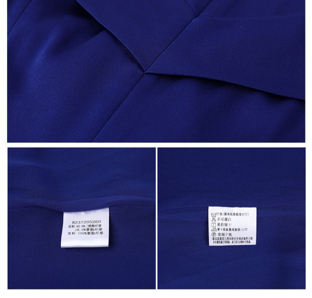 YINER音儿 2017夏季新款 优雅钉珠立体V领礼服连衣裙 8237205260