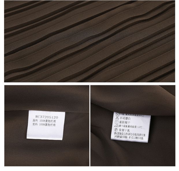 YINER音儿 2017夏季新款 军绿百褶开叉修身吊带连衣裙8C37205120