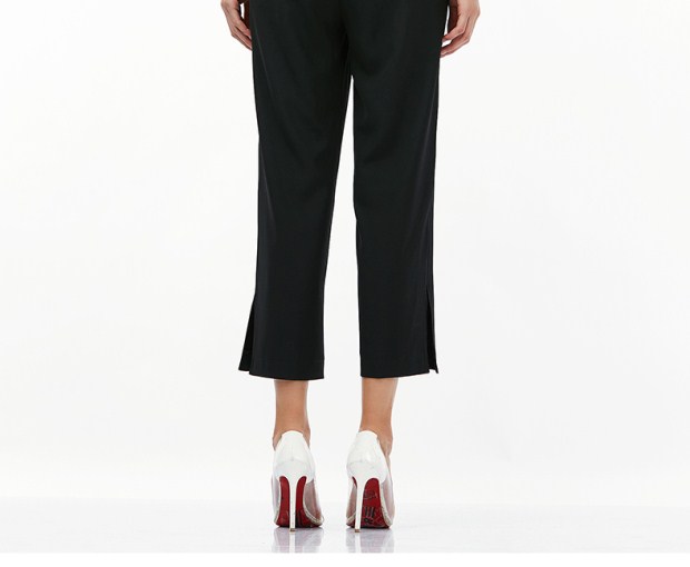 YINER音儿 2017秋季新款 时尚线条立领喇叭袖女上衣8C57370150