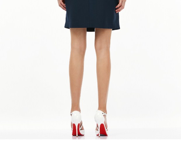 YINER音儿 2017秋季新款 时尚V领假两件荷叶袖连衣裙8C57305090