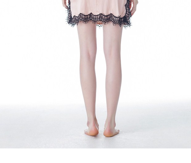 YINER音儿 2017秋季新款 90%桑蚕丝家居服吊带睡衣女裙8C57340060