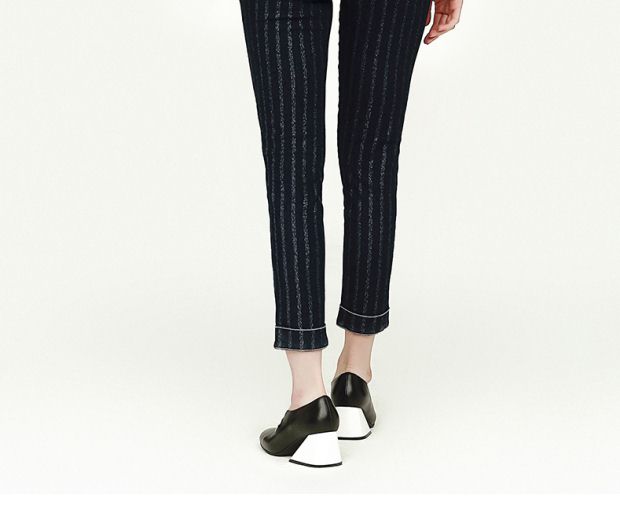 预售-音儿 2017秋季新款荷叶领金属环拉链羊皮皮衣外套8C47309205