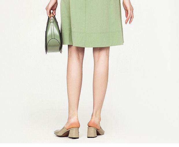 预售-音儿 2017秋季新款 蝴蝶结系带修身衬衫连衣裙8C57305620