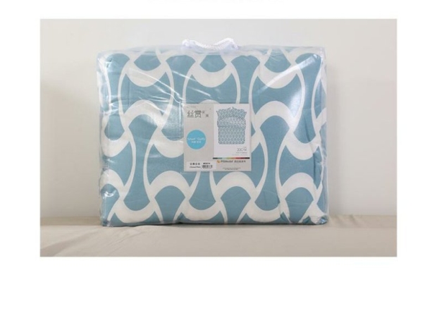 雅芳婷条纹格子摩登丝1.8m双人床笠被单五件套印花床上用品床单