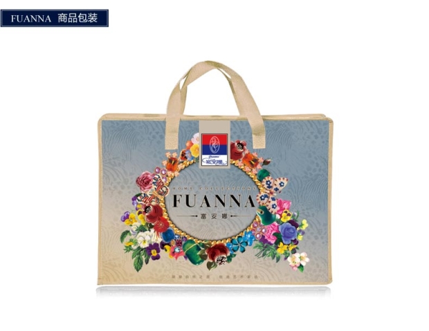 富安娜床上用品全棉套件床上四件套床单被套1.5m1.8m床柏林之春