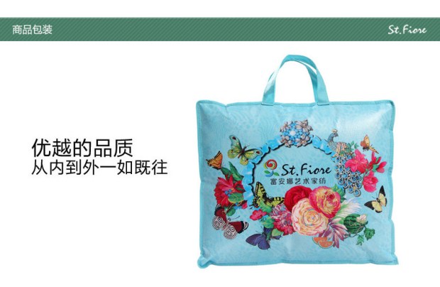 富安娜圣之花被芯莱赛尔夏凉被空调被天丝夏被单双人被子新春之媚