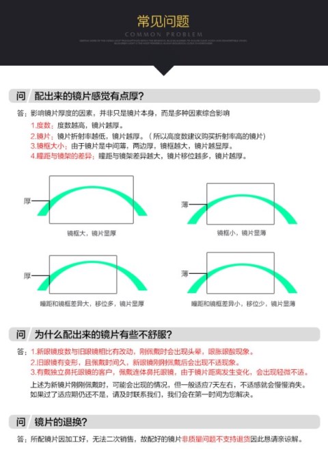 Maekin 1.56非球面变色镜片 防辐射防紫外线眼镜片近视眼睛片2片
